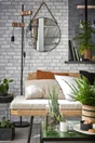 Miroir rond Barbier chester noir diam.40 cm