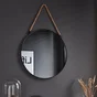 Miroir rond Barbier chester noir diam.40 cm