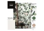 Papier peint intissé colibri tropical Adila, vert