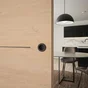 Kit porte + rail Palerme en chêne, l.83 cm