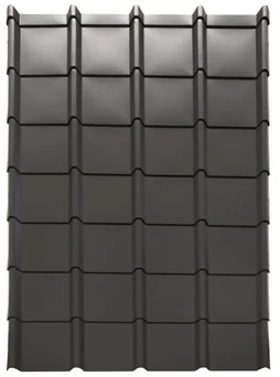 Plaque de toiture Easy anthracite Linea IKO,  l.0.86 x L.1.13m