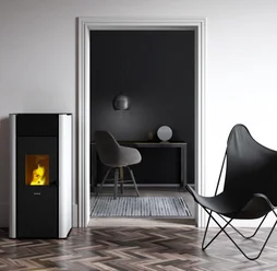 Thermopoêle à pellets Tesis 23, FREEPOINT, 22.8 kw blanc