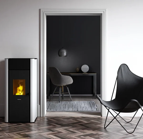 Thermopoêle à pellets Tesis 23, FREEPOINT, 22.8 kw blanc