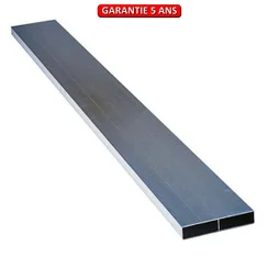 Règle aluminium sans embout, PERRIN, 400 cm x H. 10 cm x EP. 18 mm