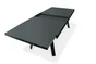 Table de jardin de repas Stockholm rectangulaire gris anthracite 10/12 personnes