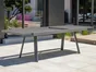 Table de jardin de repas Stockholm rectangulaire gris anthracite 10/12 personnes