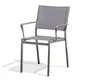 Fauteuil de jardin DCB GARDEN Stockholm en aluminium noir