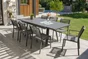 Fauteuil de jardin DCB GARDEN Stockholm en aluminium noir