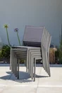 Chaise de jardin DCB GARDEN Stockholm en aluminium noir