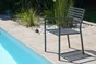 Fauteuil de jardin DCB GARDEN Gaston en aluminium noir