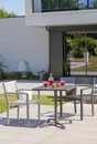 Fauteuil de jardin DCB GARDEN Gaston en aluminium noir