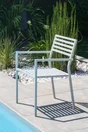 Fauteuil de jardin DCB GARDEN Gaston en aluminium gris / argent