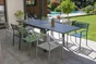 Fauteuil de jardin DCB GARDEN Gaston en aluminium gris / argent