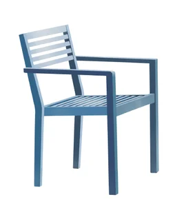 Fauteuil de jardin DCB GARDEN Gaston en aluminium bleu