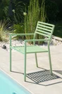 Fauteuil de jardin DCB GARDEN Gaston en aluminium vert