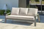 Salon bas de jardin en aluminium Ibiza gris anthracite, 5 personnes
