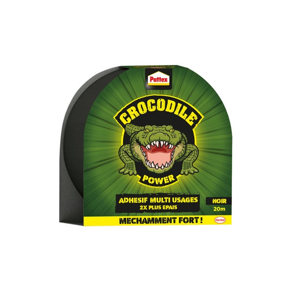 Ruban adhésif de réparation PATTEX Power tape extrême L.20 m x l.48 mm noir