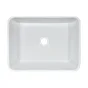 Vasque à poser céramique rectangulaire Clint, l.48 x P.37 cm blanc brillant