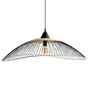 Suspension 1x E27 max 40 W, éthnique métal noir / naturel SEYNAVE Kasteli diam. 100 cm