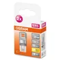 Lot de 2 ampoules capsule G9, OSRAM, 200Lm = 20W, blanc chaud