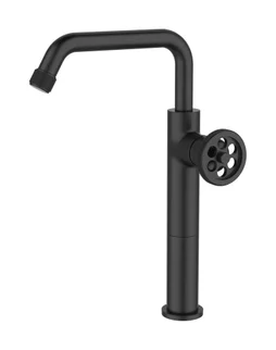 Mitigeur lavabo noir mat, ESSEBAGNO Indus XL