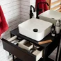 Mitigeur lavabo noir mat, ESSEBAGNO Indus XL