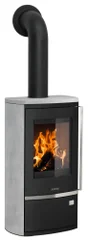 Poêle à bûche JUSTUS Reno r gris, 6 kW