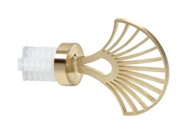 Embout Palme, doré mat, pour tringle à rideau Diam.28 mm INSPIRE