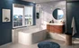 Baignoire semi-îlot l.75 x L.170 cm, blanc Sophia version droite, BALNEO