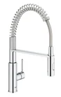 Mitigeur de cuisine avec douchette chrome GROHE Get clova