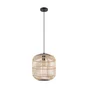 Suspension 1x E27 max 28 W, nature bois EGLO HANOI diam. 35 cm