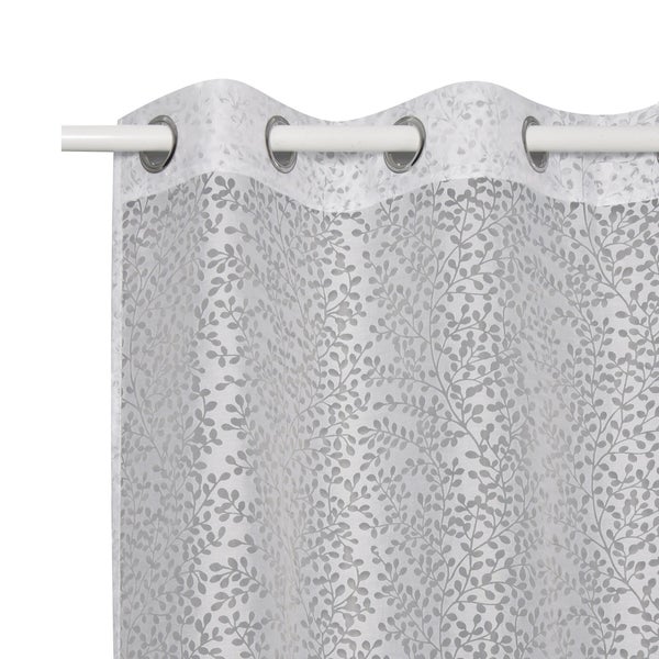 Voilage transparent en viscose, OSAKI INSPIRE, l.140 x H.280 cm, blanc