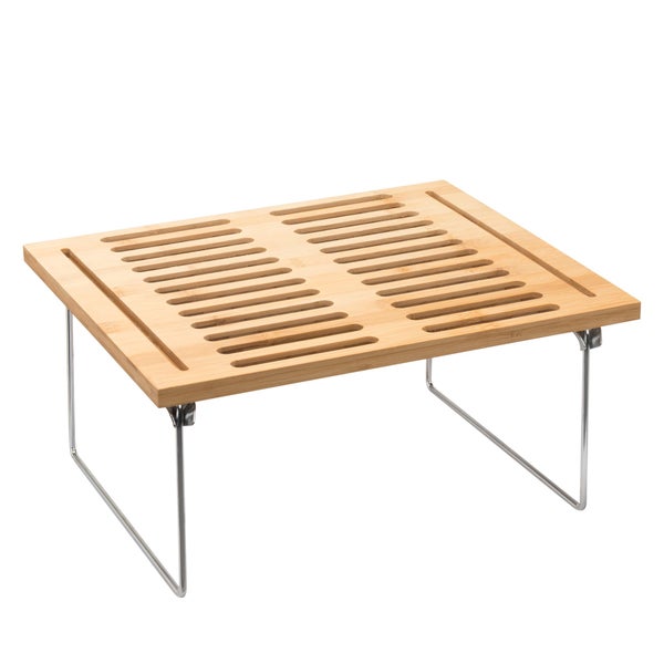 Étagère gain de place bambou l.28 x P.32 x H.15.5 cm