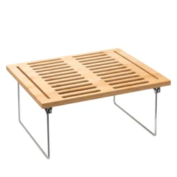 Étagère gain de place bambou l.28 x P.32 x H.15.5 cm