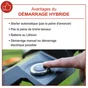 Tondeuse a essence SCHEPPACH Ms225-53e , 224 cm?, l.53 cm, demarrage electrique