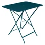 Table de jardin FERMOB Bistro rectangulaire bleu 4 personnes