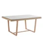 Table à manger de jardin NATERIAL Medena rectangulaire marron 6 personnes