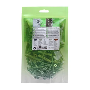 Sachet 100 chevilles multi-matériaux et vis STANDERS, diam.6 x L. 40 mm