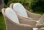 Lot de 2 fauteuils de jardin NATERIAL Medena en aluminium beige
