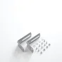 Lot de 2 équerres murales gris pour tout type de store, 2.5 à 7 cm