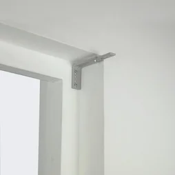 Lot de 2 équerres murales gris pour tout type de store, 6 à 16 cm