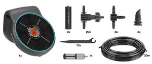 Kit d'arrosage avec goutteur intégré AquaBloom GARDENA 13300-20 L.20 m diam.4 mm
