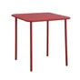 Table de jardin Café carré rouge 4 personnes
