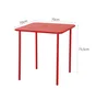 Table de jardin Café carré rouge 4 personnes