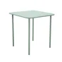 Table de jardin CAFE carrée en métal coloris vert – 2 personnes