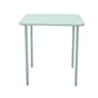 Table de jardin CAFE carrée en métal coloris vert – 2 personnes