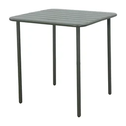 Table de jardin Café carré vert 4 personnes