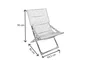 Relax de jardin Marsella en acier gris / argent