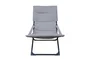 Relax de jardin Marsella en acier gris / argent
