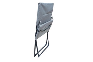 Relax de jardin Marsella en acier gris / argent